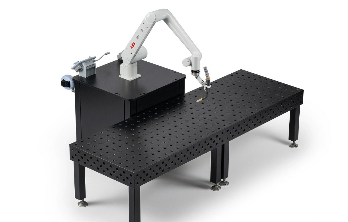 Professional welding table with D28 hole grid