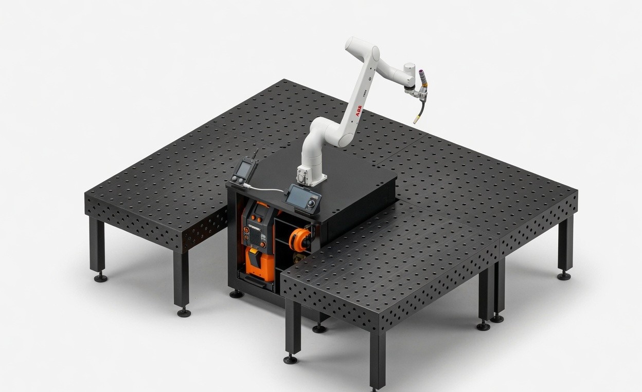 MexxBot Quad configuration — four welding tables