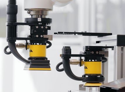 Mirka ToolChanger with two robotic sanders